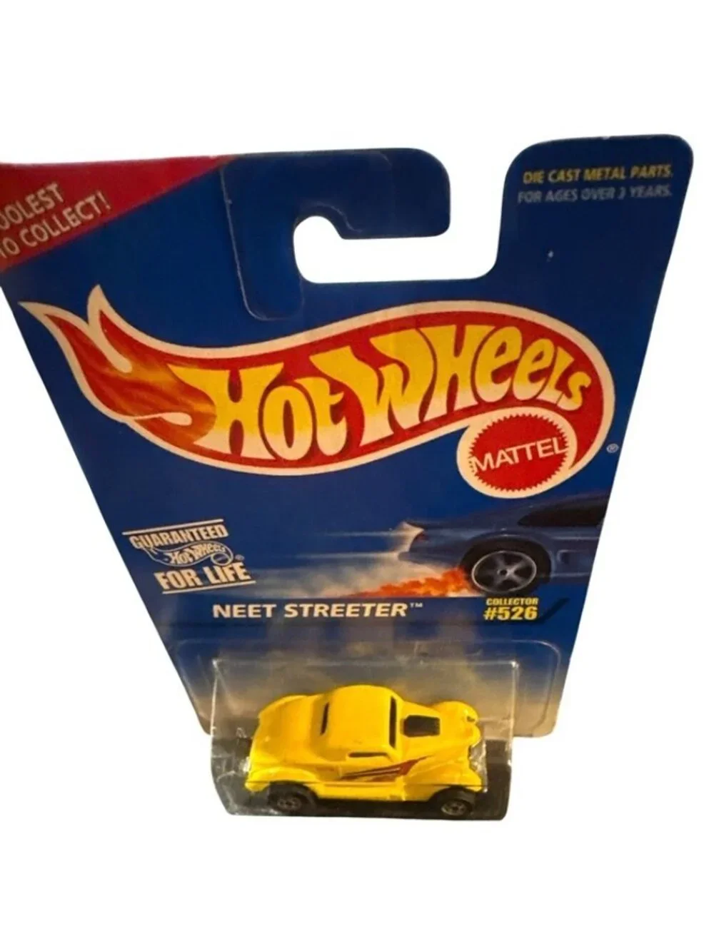Vintage Die Cast Hot Wheels Neet Streeter #526 Car Yellow With Hood Scoop 1996